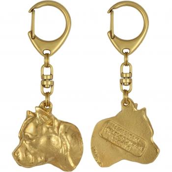 Accessorio Premium Portachiavi Amstaff II Dorato – Art‑Dog