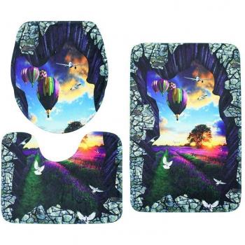 Soft Touch 3-Piece Bath Mat Set