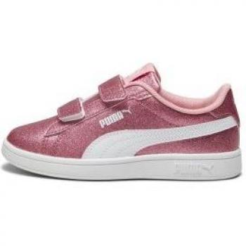 Sneaker Puma Smash 3.0 Glitz Glam V Rosa per Bambina
