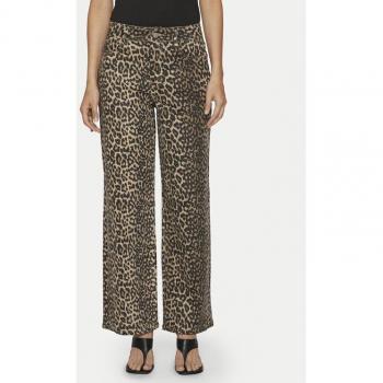 Vila Jeans Chia 14105638 Beige Weitbeinig