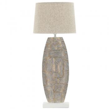 Lampada da tavolo resina dorata Eclips Tower 38x90