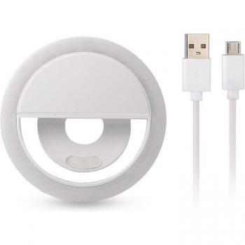 Smartphone Ring Light with Makeup Mirror