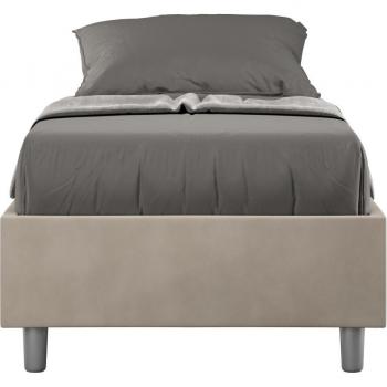 Cama Individual Microfibra Arena 90x200 Acolchada