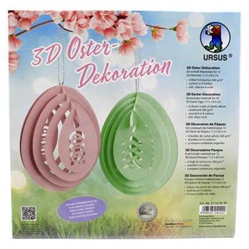 Ludwig Bähr 3D Oster-Dekoration Bastel-Set (12 Stück)