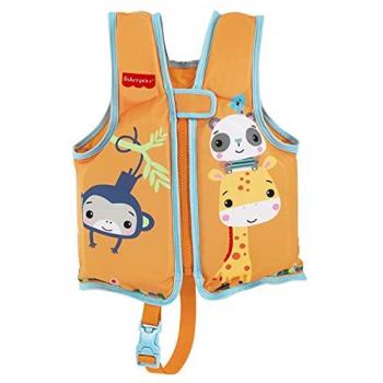 Bestway Schwimmweste für Kinder (S/M), Fisher-Price® Schaumstoff, 1-3 Jahre, mit Stoffüberzug