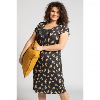 Camicia da notte blu in viscosa, Donna, Taglia 56/58