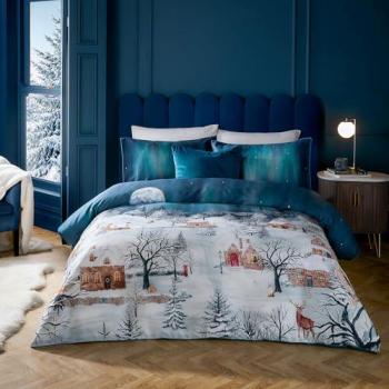 King Size Midnight Starlight Cotton Duvet Cover Set