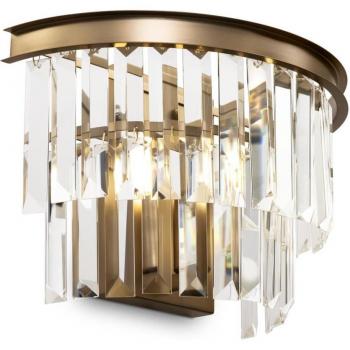 Moderne Wandleuchte Revero Messing Transparent E14