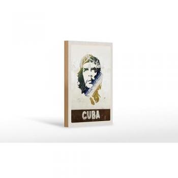 Kuba Holzschild 12x18 cm mit Che Guevara Motiv