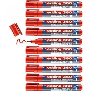 Edding 360 Marker, rot, für Whiteboards, 1,5-3mm