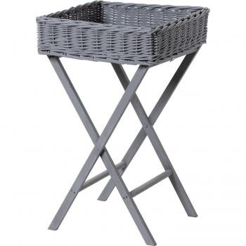 Large Wicker Basket Butler Tray