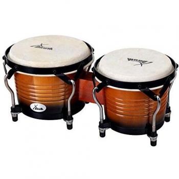 Bongo Pro Vintage Sunburst avec peaux naturelles