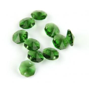 Cuentas de cristal para decoración de 14mm, 50 piezas octagonales