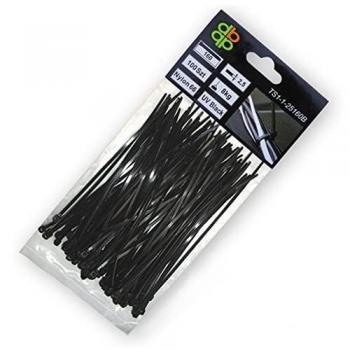 Fascette Nero Bradas 100 Pezzi 250mm