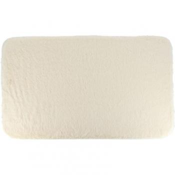 Tapis de salle de bain beige 45 cm × 75 cm, ultra doux