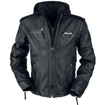 Metallica Master Of Puppets Black Leather Jacket