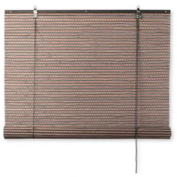 Bamboe rolgordijn donkerbruin 120 cm x 180 cm