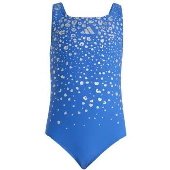 Adidas V-Back Glitter One-Piece Swimmer for Girls – Bright Royal (5‑6)
