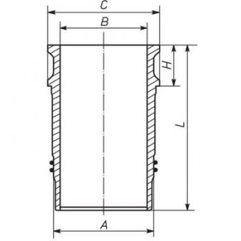 Cylindrée MAHLE 061 LW 00100 001 – Chemise de cylindre