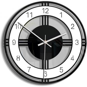 Décor Murale Rétro : Horloge Acrylique Numérique Silencieuse