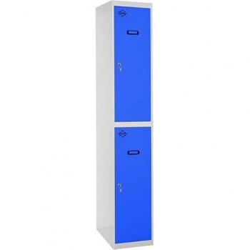 Simonlocker Casiers Métalliques 180×30×50 cm – Gris/Bleu