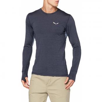 Salewa Puez Hybrid Dry M/L S Herren T-Shirt, XXL – Ombre Blau & Melange