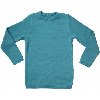 Disana Pull Basic 100 % Laine mérinos Bio, Bleu, X‑Large