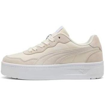 UK Female 5 Court Lally Skye SD Trainers – Frosted Ivory / Puma White