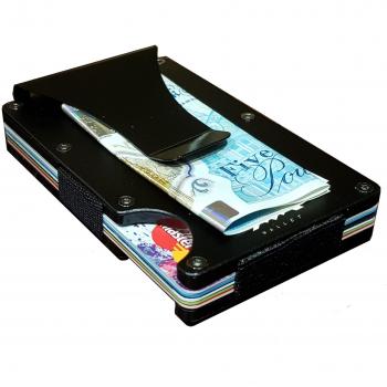 High-Quality Stealth Money Clip Wallet with RFID Blocking Technology (Jet Black)
