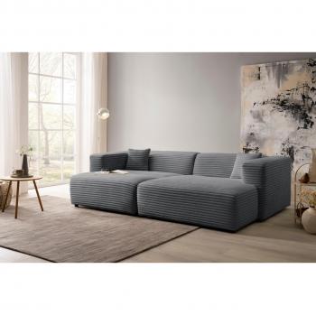 Bakels Megacord Ecksofa 267 × 66 × 163 cm – grau Anthrazit