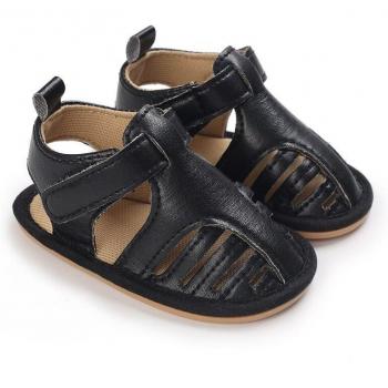 Summer Newborn Infant PU Leather Soft Sole Hollow Sneakers for 0-18 Months