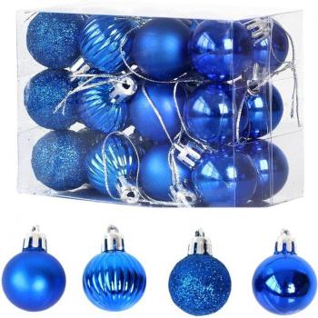 24Pcs 30mm Festive Ball Decorations