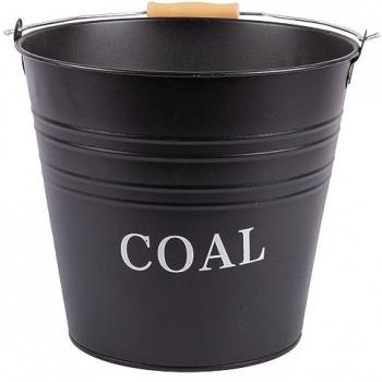 12L Black Cast Iron Coal Bucket