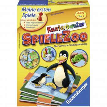Kunterbunter Spielezoo (Ravensburger) – Kombi-Puzzle & Geschicklichkeitsspiel für 1–4 Kinder ab 3 Jahren