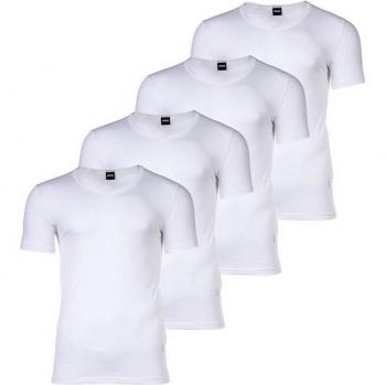 Herrenunterhemd BOSS – 4‑teiliges Baumwollpack