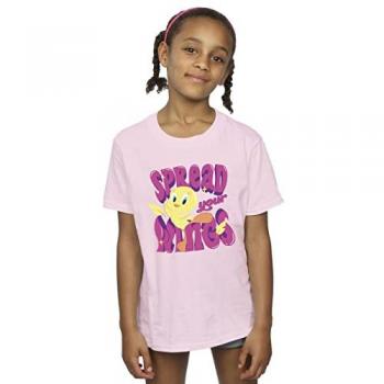 T-shirt Mini‑Animé – Plumes Rouges