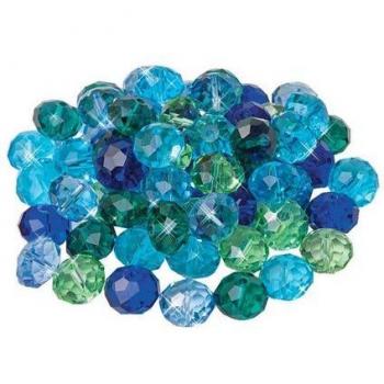 Glänzende Glasschliffperlen, 10 mm, 35 Stück
