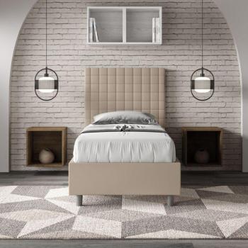 Cama Sunny Tórtola 80x210 Gris, Base + Contenedor