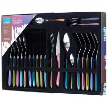 Metallics 6‑Person Stainless Set – Amefa Eclat