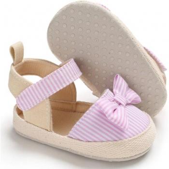 Zapatos casuales para niña con bowknot y suela blanda