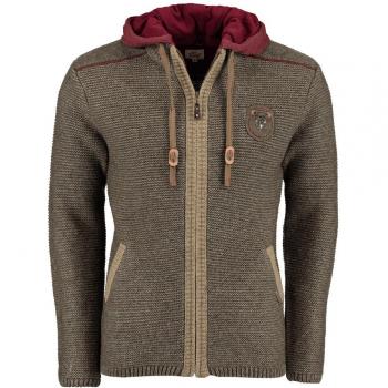 Spieth & Wensky Herren‑Strickjacke Dakar in Braun – klassisches Design