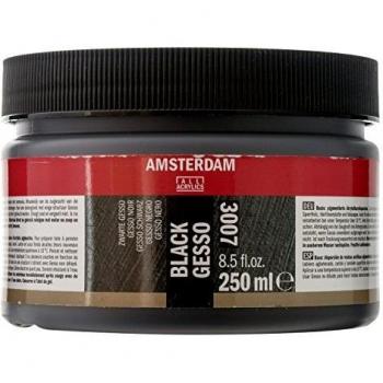 Amsterdam Kunstgrundierung – AAC Gesso Schwarz (250 ml)