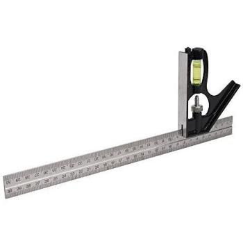 Escuadra c/nivel Silverline 300 mm