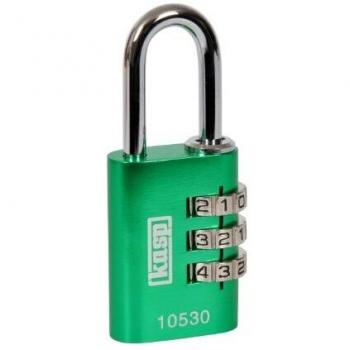 Kasp 105 Series Green Aluminium Combo Lock