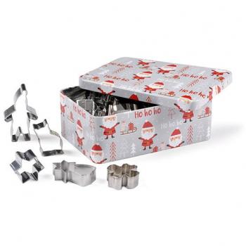 Ensemble de 25 emporte-pièces et boîte en métal Patisse