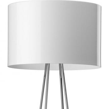 FLOS Ray F2 Stehlampe mit stilvollem weißen Schirm