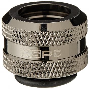 XSPC G1/4 Triple Seal Fitting for 10mm OD Tubing Black Chrome