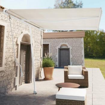VidaXL 350x250 cm Cream Automatic Freestanding Awning