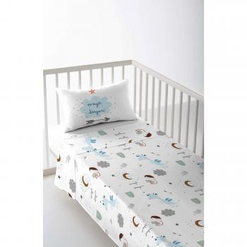 Set di fieldi Maxicuna Baby Crib Magic Dragon Cotone 100% Spagna