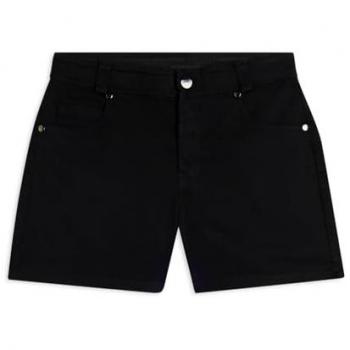 Freddy Pantaloncini corti 5 tasche in heavy jersey stretch Black Direct Dyed Donna Medium